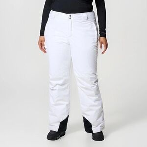 NEW Columbia Women Sz 3X REGULAR Bugaboo II Pant WHITE SNOW SKI PANTS Omni Tech